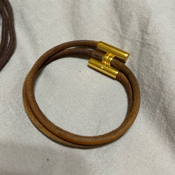 Hermes Wrap Around Leather Bracelet - Picture 3 of 8